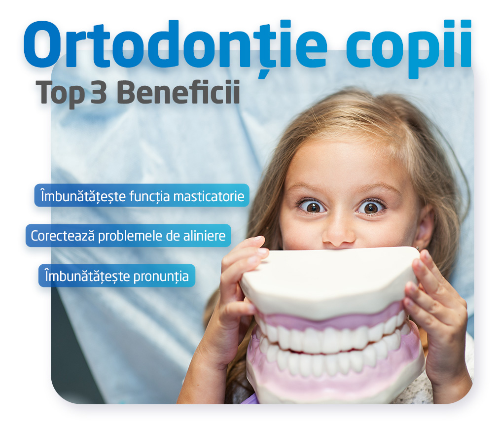 Ortodontie copii, Top 3 beneficii infografic